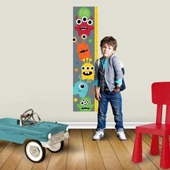 Vinilo Decorativo Medidor Monstruos Con Tu Nombre!