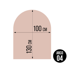 Vinilo para pared ARCO FLORES 04 100X130 - comprar online