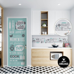 Vinilo para puerta Kitchen 01 - comprar online