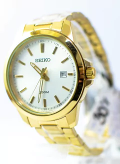 Relógio Seiko Masculino Quartz SUR158B1 S1KX Analógico dourado