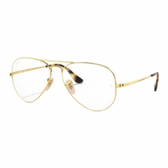 Armação Ray-Ban RB 6489 AVIATOR METAL II 2500 58 Dourado - comprar online