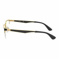 Armação Ray-Ban RB 6335 2890 54 Preto sobre ouro na internet