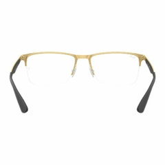 Armação Ray-Ban RB 6335 2890 54 Preto sobre ouro - NEW GLASSES ÓTICA
