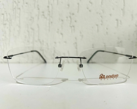 ARMAÇÃO LONDON L-5520 C 17 58 PARAFUSADO E SEM ARO MASCULINO