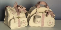 Kit duas bolsas mais porta chupeta