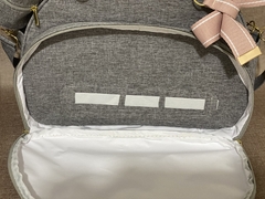 Bolsa grande linho cinza - Drylli kids