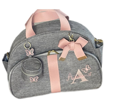 Bolsa grande linho cinza - comprar online