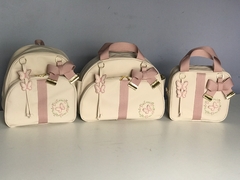 Kit maternidade personalizado três bolsas mais trocador