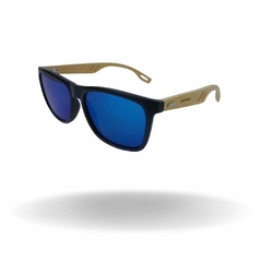 Óculos de Sol Sapiens Company Madeira Vazada - Espelhado Azul