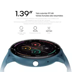 Smartwatch Peje ZW02 Pro A Prova D'água Ameled Pulseira Extra - Dourado - Sapiens Company