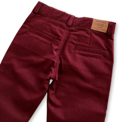 Calça Infantil de Sarja Marsala - HKN Camisaria na internet