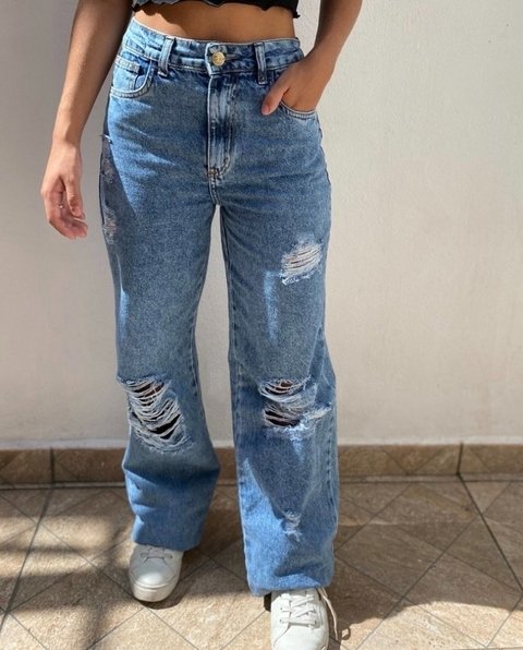 Calça Wid Leg destroier 38