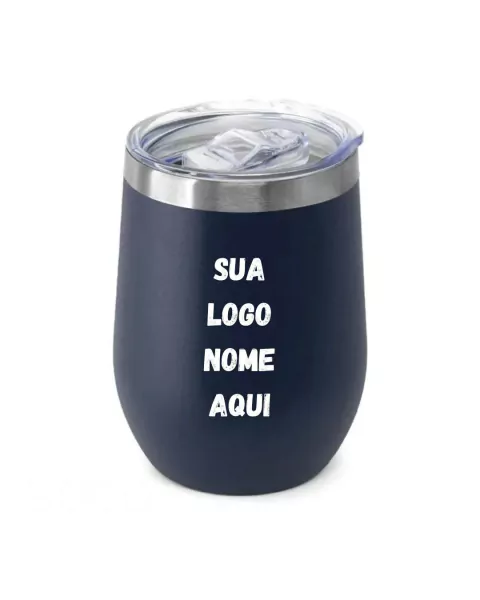 Copo Térmico Aço Inox Personalizado com Tampa Acrílica - 360ml - loja online