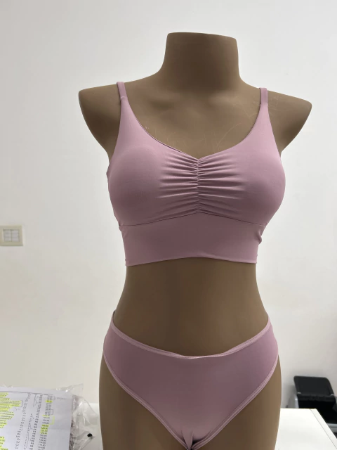 Conjunto sutia plissado