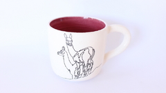 Taza Guanaco Dibujo una línea
