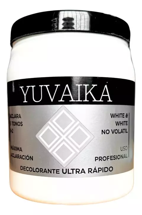 Polvo Decolorante White & White 9 Tonos 1 + 2 - Yuvaika - 700grs