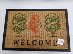 ART. ASHI-9080 - FELPUDO COCO Y GOMA RECTANGULAR 60X40 CM - WELCOME COLOR - BULTO X 15 U