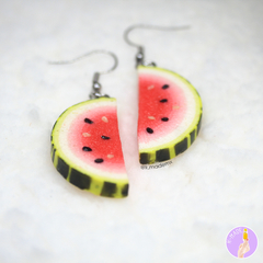 Rebanadas de Sandia | Par de Aretes - comprar en línea