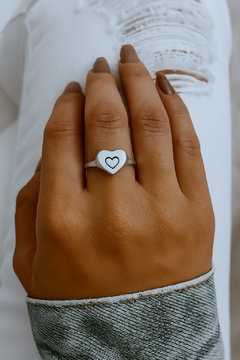 Anillo Corazón piscis- Plata 925- AP03 - tienda online