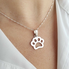 DP775EGT/23 - Dije Patita Calada de Plata 925 de Perro / Gato Macizo en internet