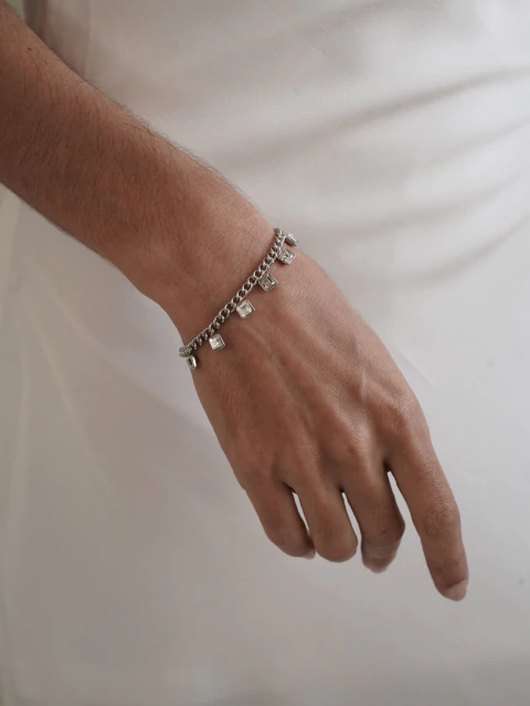 Pulseira Quadros Aço
