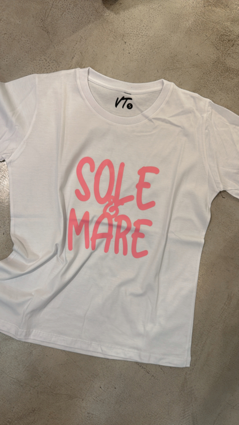 REMERA SOLE & MARE (BLANCO)