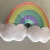 Cojín arcoiris-nube