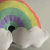 Cojín arcoiris-nube - comprar online