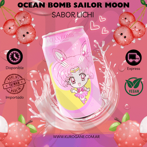 OCEAN BOMB SAILOR MOON - SABOR LICHI 330ML - comprar online