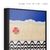 quadro sobre o calçadão de copacabana, colorido, divertido, autoral, rio de janeiro, azul. quadro premium para a sala