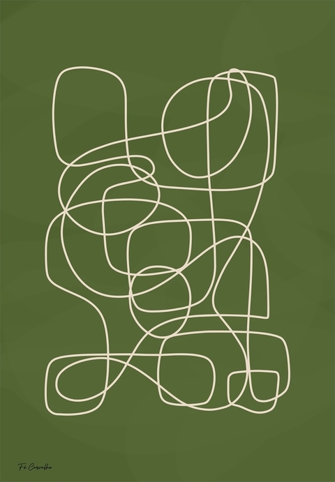 Quadro - Green Minimal 1 - comprar online
