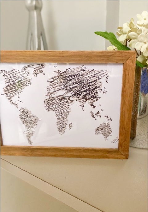 Quadro - Mapa Mundi 1 - comprar online