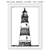 Quadro - Farol Desenhado - GALERIA DE ARTES GINA - CASA DA GINA