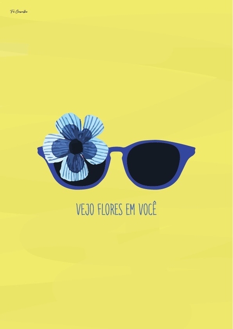 Quadro - Vejo Flores em Você - comprar online