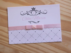 Convite 15 anos Rosa com preto