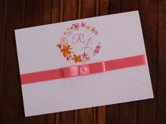 Convite de casamento - Relevo - Textura