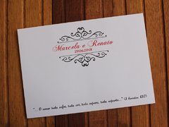 Convite de casamento