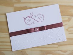 Convite Casamento - Relevo - Textura