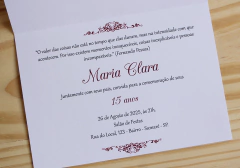 Convite de casamento texturizado vermelho e dourado - comprar online