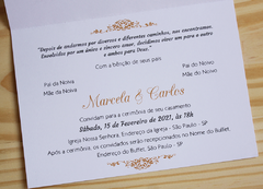 Convite Casamento - Relevo - Textura na internet
