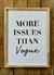 Cuadro marco color natural "More Issues than Vogue" - comprar online