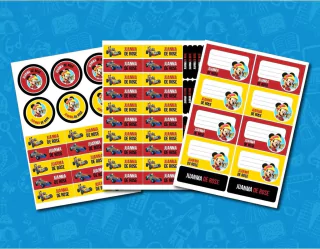 Kit Escolar Mickey Sobre Ruedas