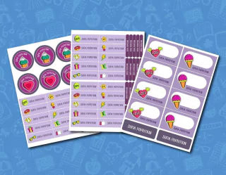 Kit Escolar Stickers