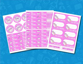 Kit Escolar Unicornio Rosa