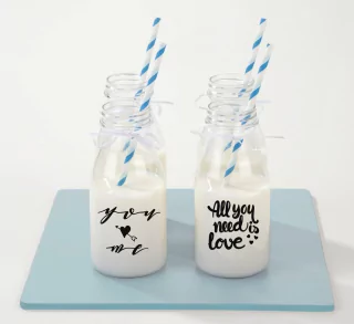 Vinilos Para Botellas / Kit Enamorate