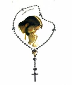 Adesivo Terço Cristo Orando