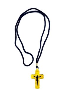 Crucifixo com Cristo Estilizado no Cordão - comprar online