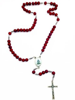 Terço Emborrachado Vermelho Personalizado - comprar online
