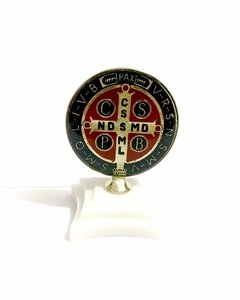 Medalha de São Bento Colorida com Base - Brunely 