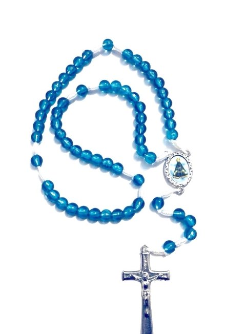 Terço Acrílico Azul na internet